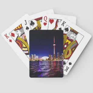 Toronto, Canada Night Skyline Playing Cards