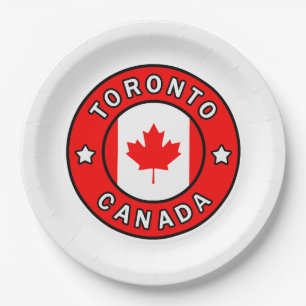Toronto Canada Paper Plate
