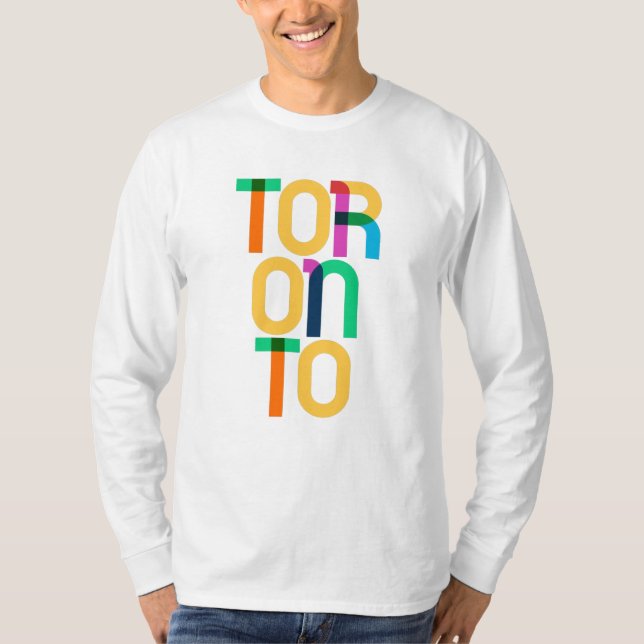 Toronto Canada Pop Art Letters T-Shirt (Front)