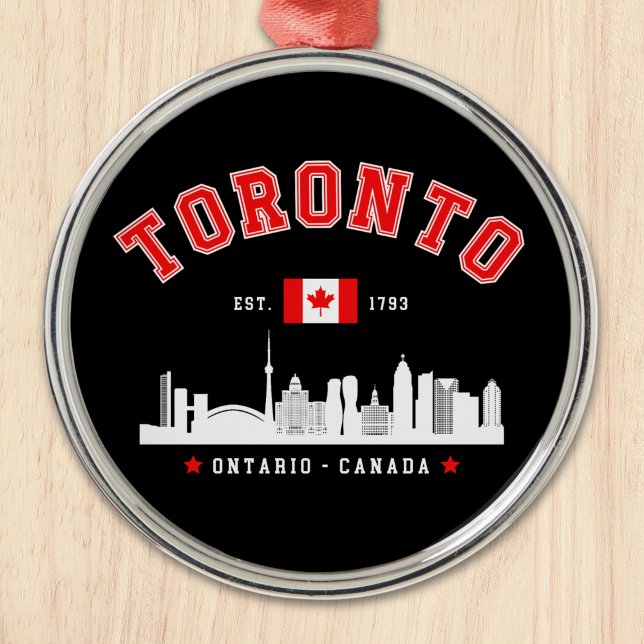 Toronto Canada Skyline City Metal Tree Decoration (Creator Uploaded)