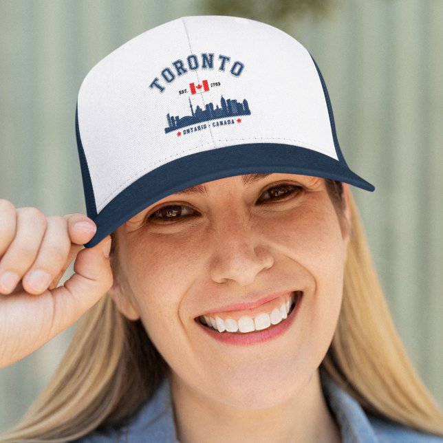 Toronto Canada Skyline City Trucker Hat (Creator Uploaded)