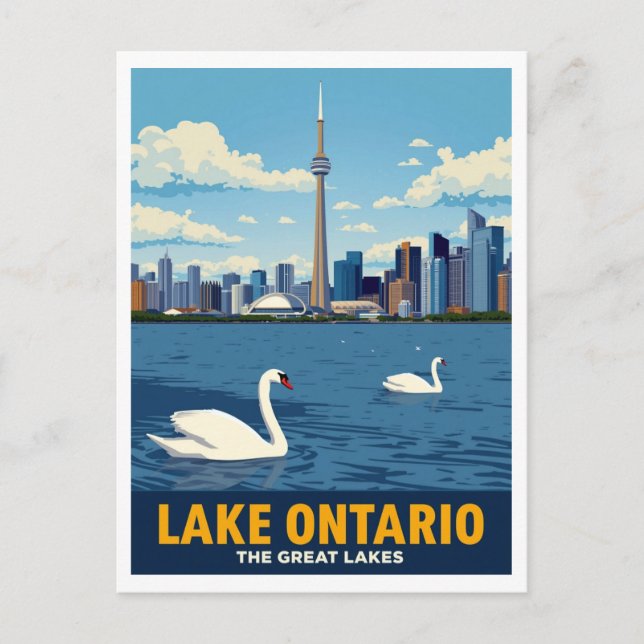 Toronto Canada Skyline Lake Ontario Postcard (Front)