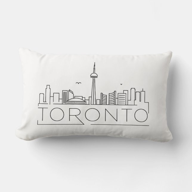 Toronto, Canada Skyline Lumbar Cushion (Front)