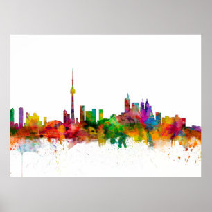 Toronto Canada Skyline Poster
