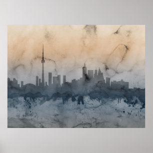 Toronto Canada Skyline Poster