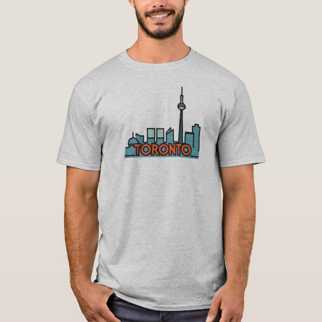 Toronto Canada Skyline T-Shirt (Front)