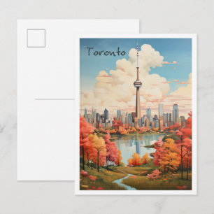 Toronto Canada Travel Aesthetic Postcard