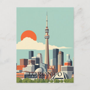 Toronto, Canada: Vintage Travel Art Postcard