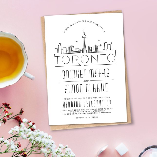 Toronto, Canada Wedding | Skyline Invitation (Creator Uploaded)