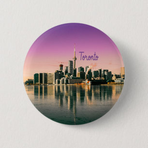Toronto Capital of Ontario Canada City Skyline 6 Cm Round Badge