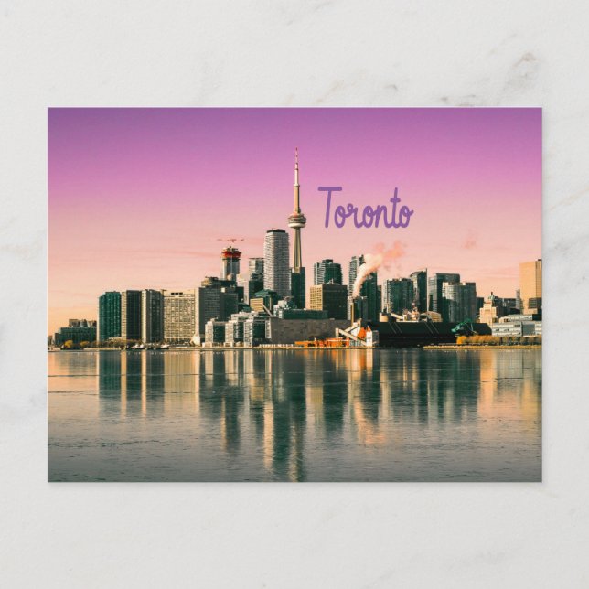 Toronto Capital of Ontario Canada City Skyline Postcard (Front)