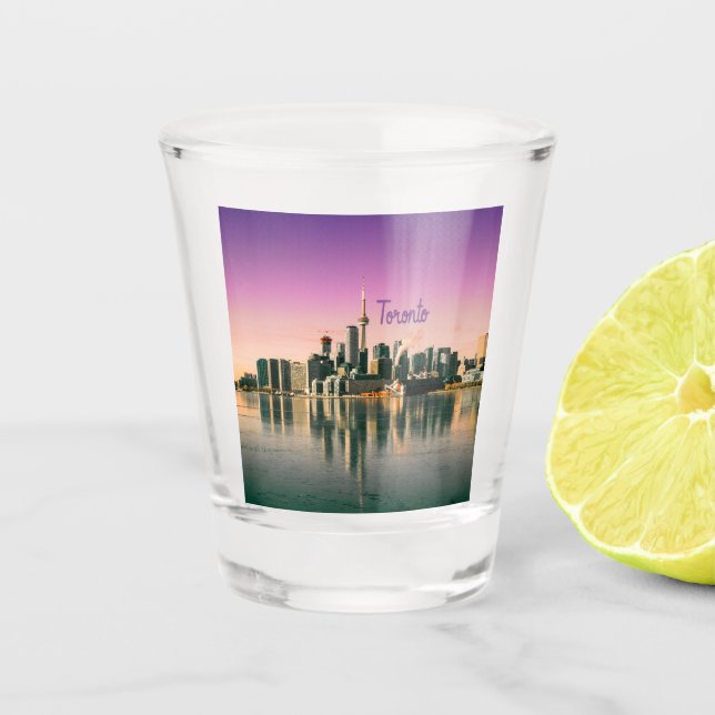 Toronto Capital of Ontario Canada City Skyline Shot Glass (Front)