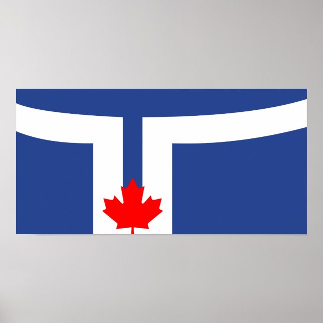 Toronto city flag canada symbol poster (Front)