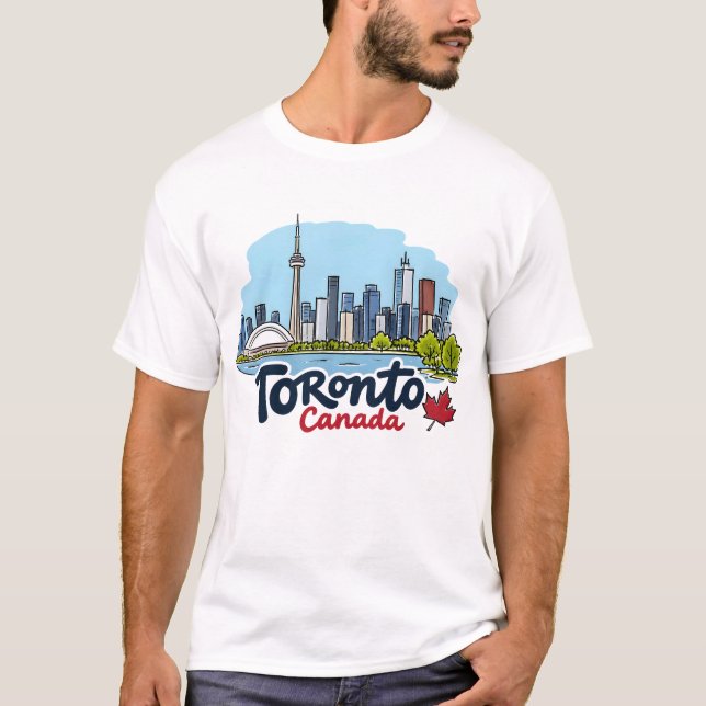 Toronto CN Tower Skyline T-Shirt (Front)
