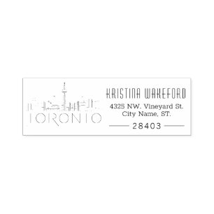 Toronto   Custom Address Self-inking Stamp