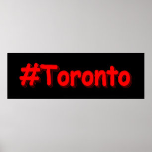"#Toronto" Cute Design. Buy Now Poster