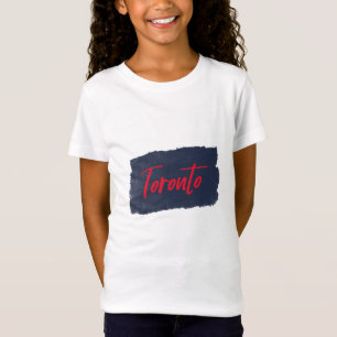 Toronto Handwritten Red Typography T-Shirt