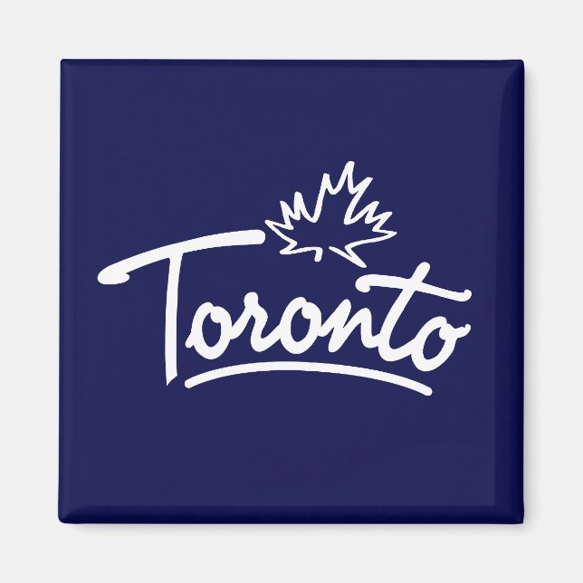 Toronto Leaf Script Magnet (Front)