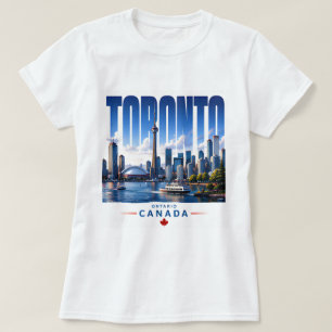 🍁 Toronto Modern Skyline City Style 🍁 T-Shirt