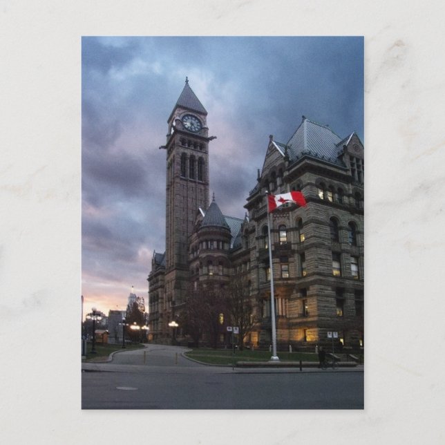 Toronto Old City Hall at Dusk Postcard (Front)