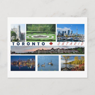 Toronto Ontario Canada Tourist Postcard Multiview