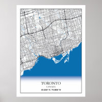 Toronto Ontario Canada Travel City Map