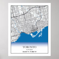 Toronto Ontario Canada Travel City Map