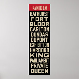 Toronto PCC Replica Rollsign (Part I) Poster