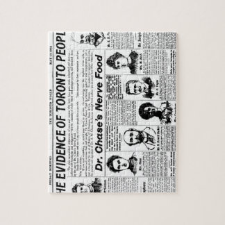 Toronto people vintage newspaper jigsaw puzzle