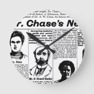 Toronto people vintage newspaper round clock