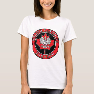 Toronto Polish Round Canadian Leaf T-Shirt