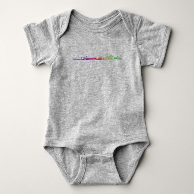 Toronto Rainbow Baby Bodysuit (Front)