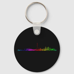 Toronto Rainbow Key Ring