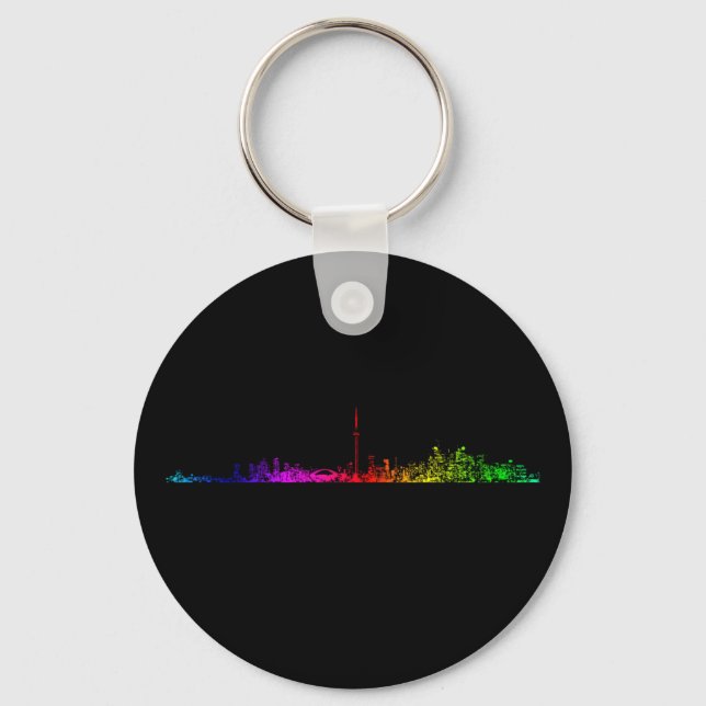 Toronto Rainbow Key Ring (Front)