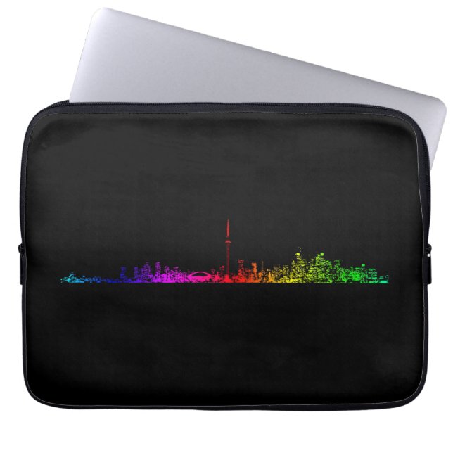 Toronto Rainbow Laptop Sleeve (Front)