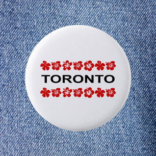 Toronto Red Aloha Bands Light-Color 6 Cm Round Badge