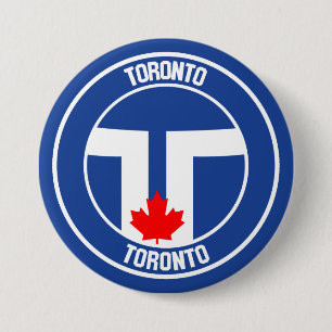 Toronto Round Emblem 7.5 Cm Round Badge
