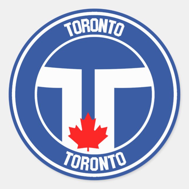 Toronto Round Emblem Classic Round Sticker (Front)