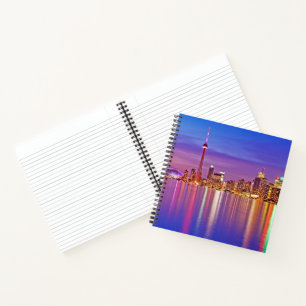 Toronto Skyline at Dusk Notebook