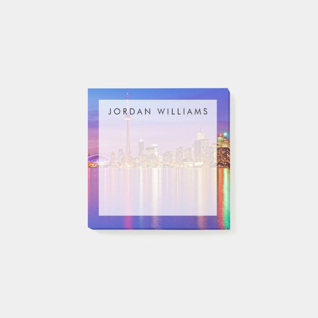 Toronto Skyline at Dusk Post-it Notes (Front)