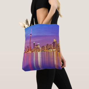 Toronto Skyline at Dusk Tote Bag