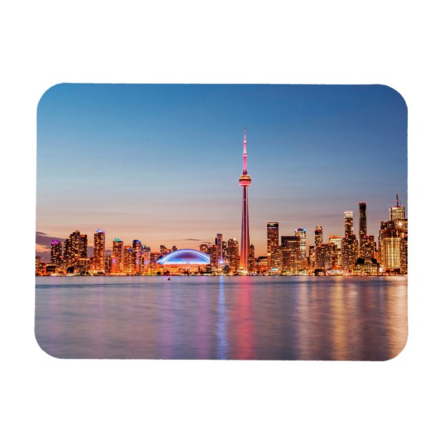Toronto Skyline at Sunset Magnet (Horizontal)