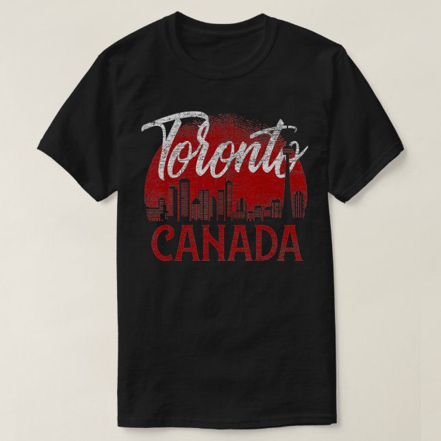 Toronto Skyline Canada  T-Shirt (Design Front)