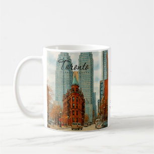 Toronto Skyline Canada Vintage Watercolor Coffee Mug