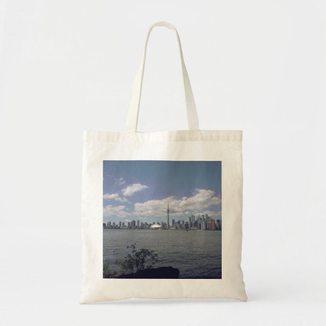 Toronto Skyline Canvas Tote Bag (Front)