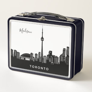 Toronto Skyline custom name / text lunch box