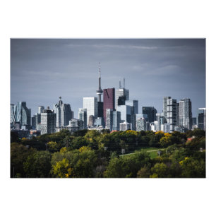 Toronto Skyline From Riverdale Park 9 Colour Photo Print