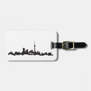 Toronto skyline luggage tag