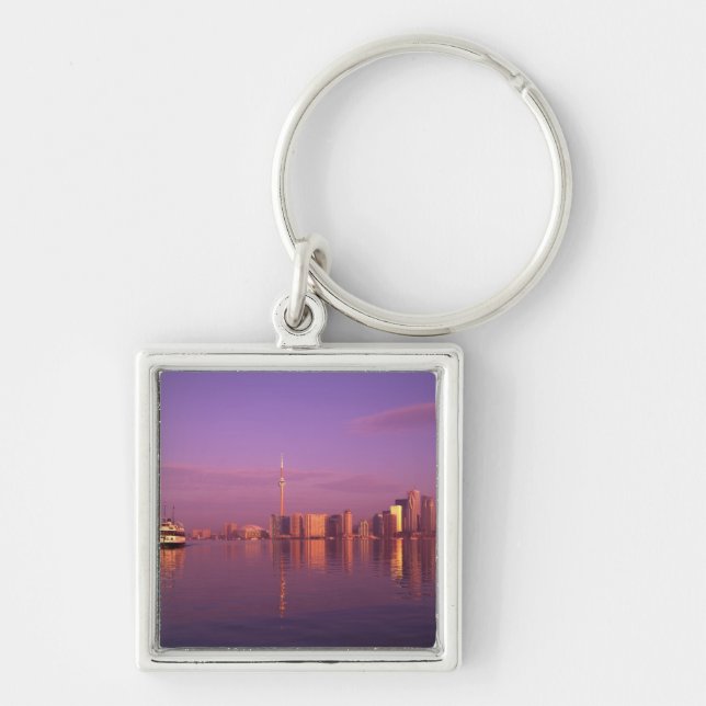 Toronto Skyline, Ontario, Canada Key Ring (Front)