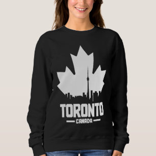 Toronto Skyline Ontario Canada Maple Leaf Canadian Sweatshirt